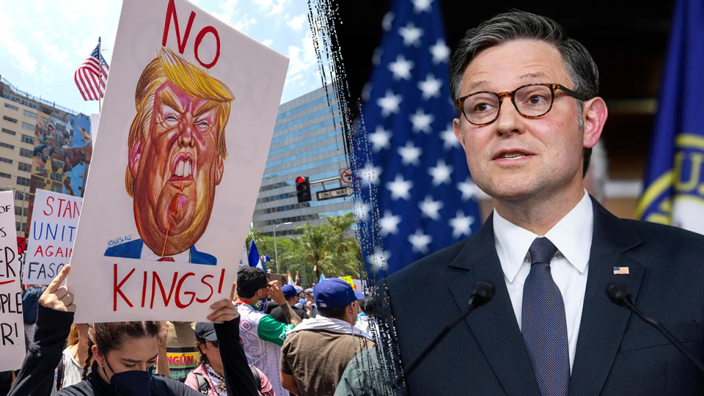 Republicans capitalize on nationwide protests against Trump as shutdown impasse continues