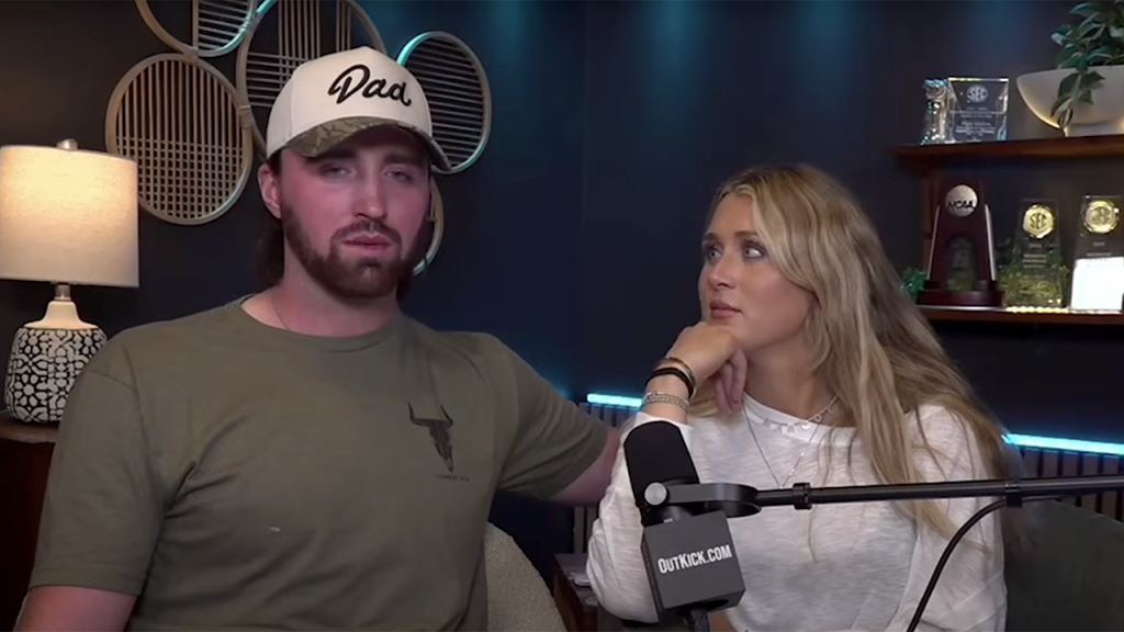 Riley Gaines and her husband talk about their approach to parenting