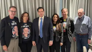 Rubio and Huckabee visit families of American hostages whose remains are in Gaza.