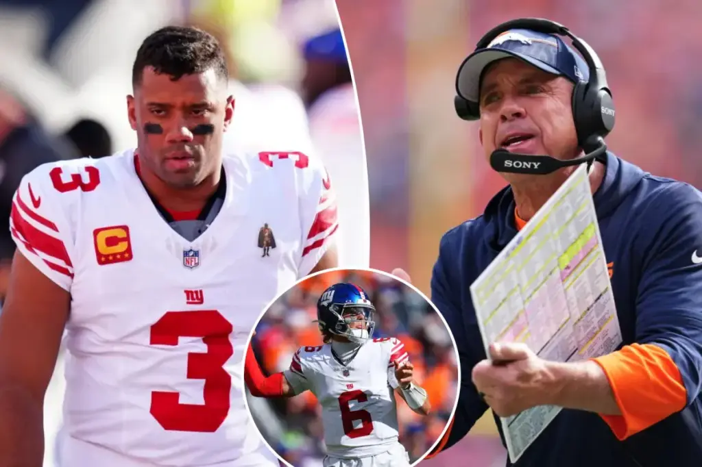 Russell Wilson responds to Sean Payton's comment about the Giants' quarterback.