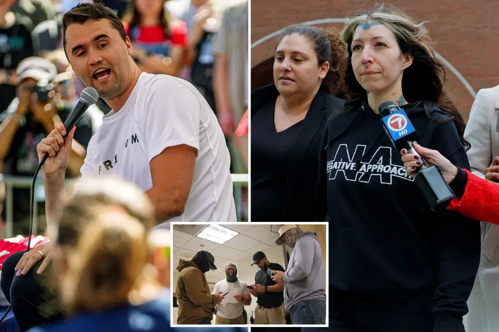 Salon owner threatened ICE agents while celebrating Charlie Kirk's death, according to authorities.