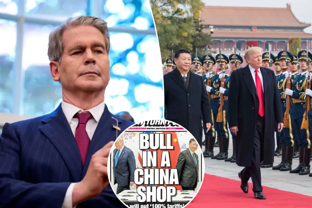 Scott Bessent believes Trump's meeting with the Chinese president will proceed despite the threat of a 100% tariff.