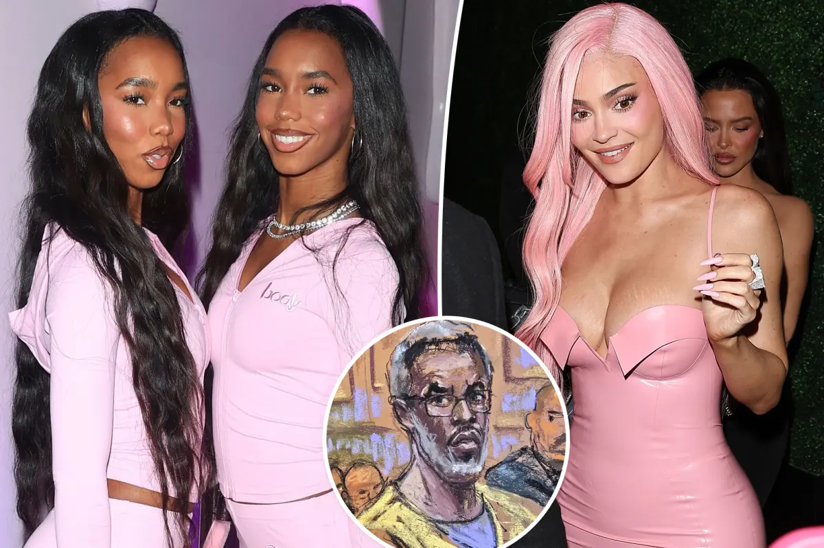 Sean 'Diddy' Combs' twin daughters visit Kylie Jenner's special event