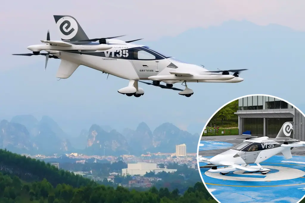 Self-flying taxis can travel almost 125 miles on a single battery charge