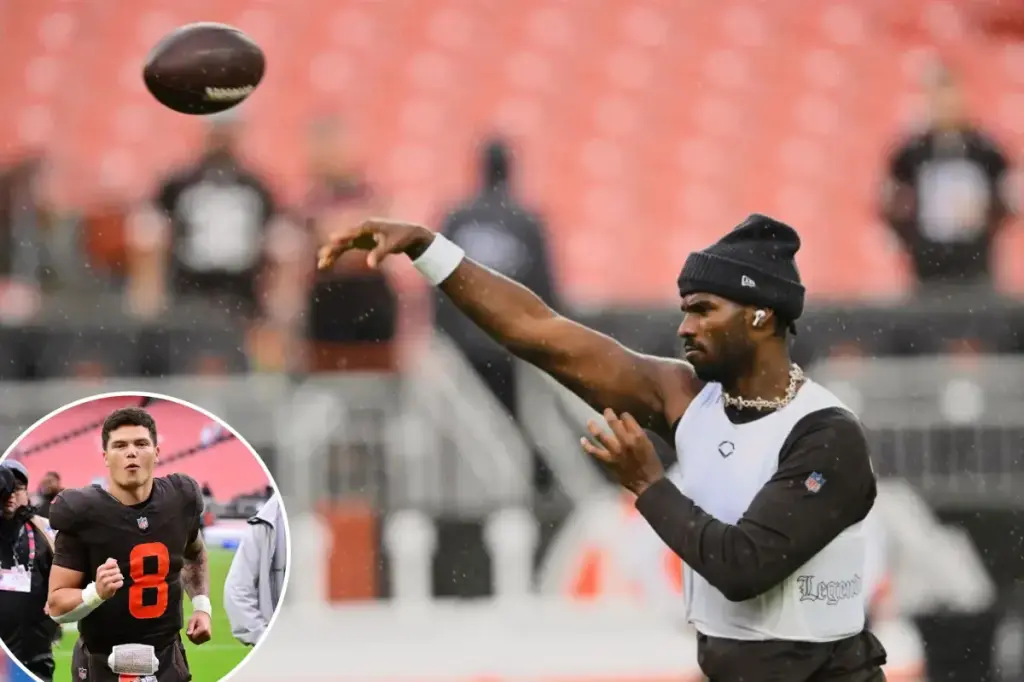 Shedeur Sanders appears distinct at practice amid Browns' uncertainty