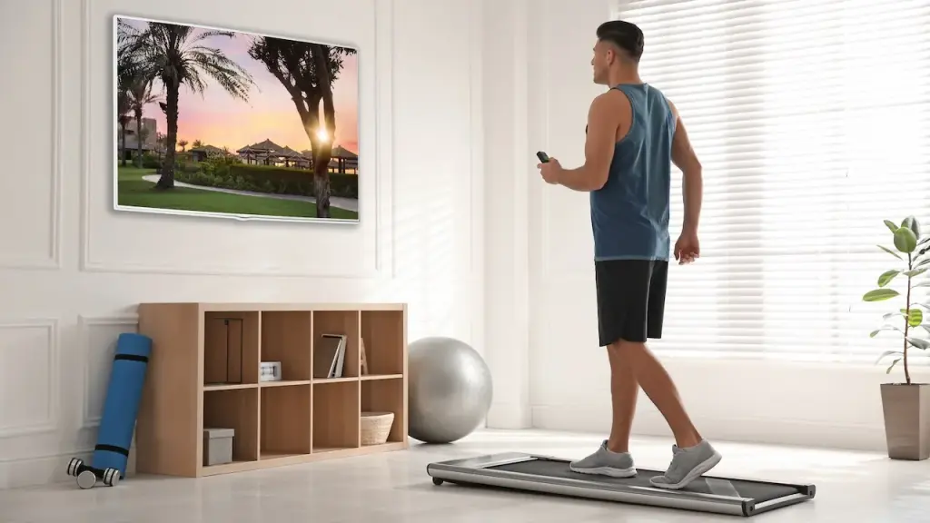 Space-saving walking pads for light exercise at home