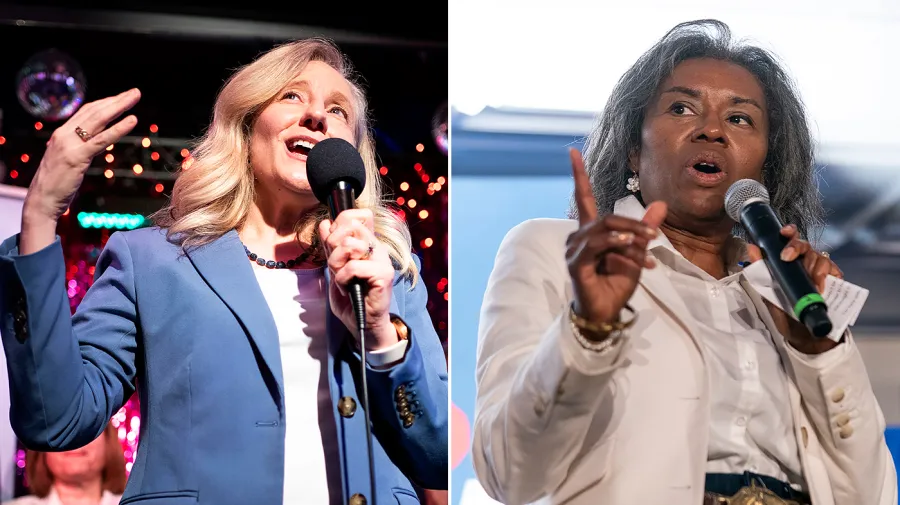 Spanberger has a 10-point advantage over Earle-Sears in Virginia according to a poll.