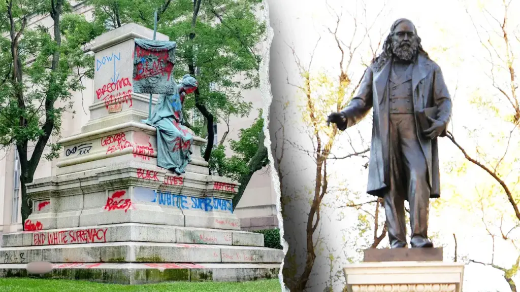 Statue dedicated to Confederate General Albert Pike reinstated following the 2020 BLM protests
