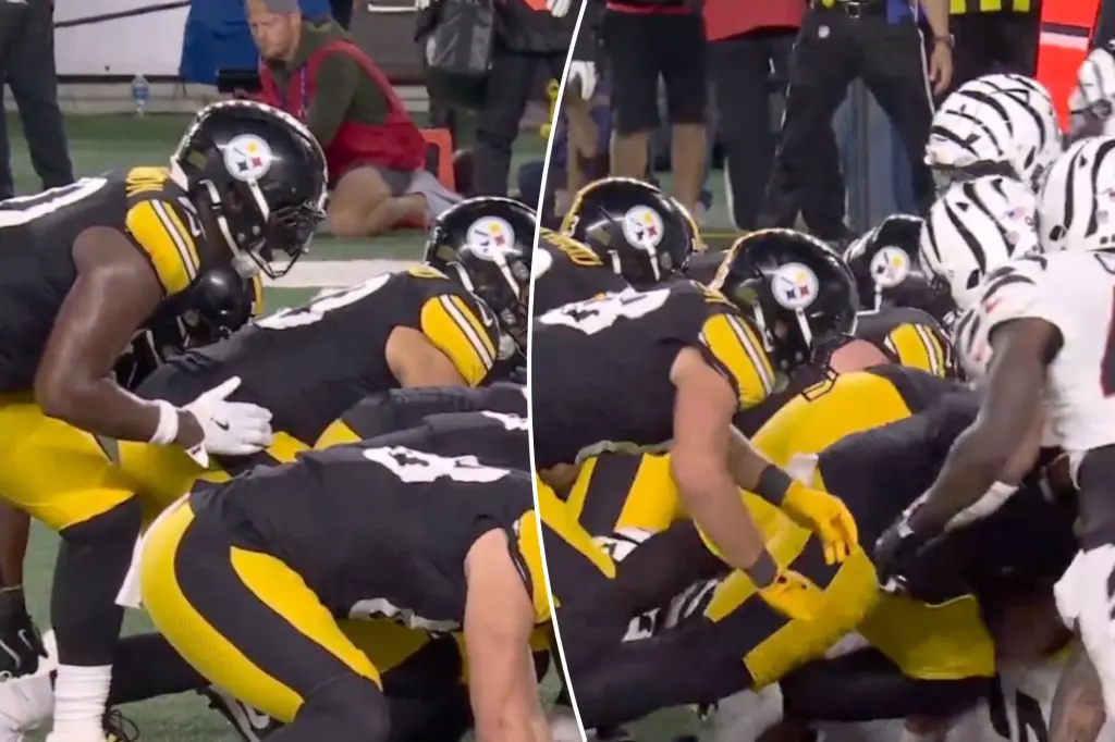 Steelers penalized for false start during Tush Push against Bengals