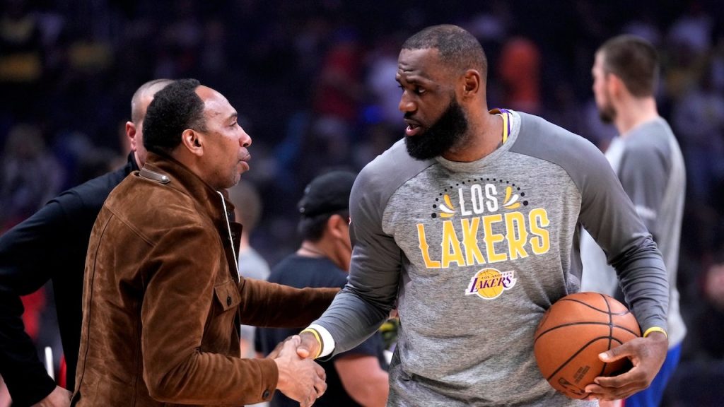 Stephen A. Smith implies that LeBron James' conflicts are affected by race.
