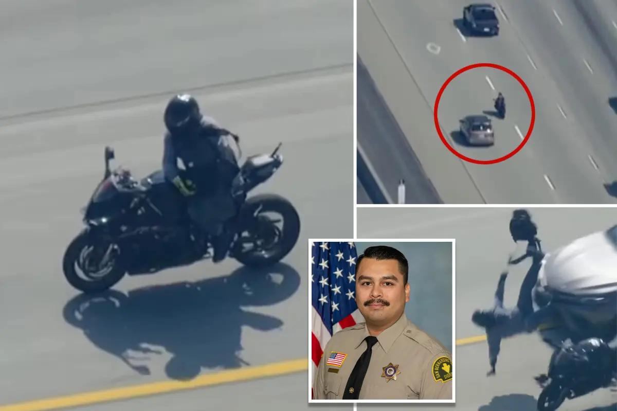 Suspected LA police officer's killer identified after a high-speed motorcycle accident