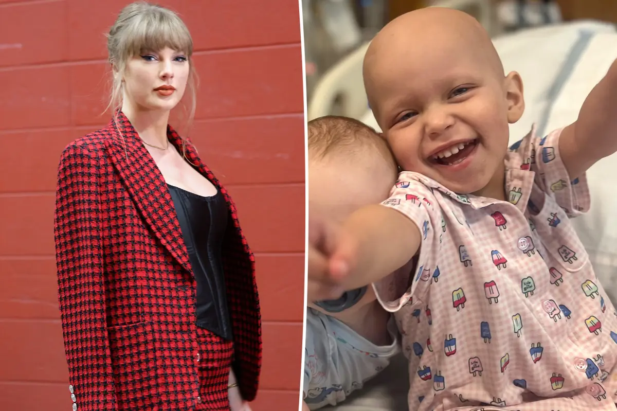 Taylor Swift gives $100,000 to a young female fan fighting cancer