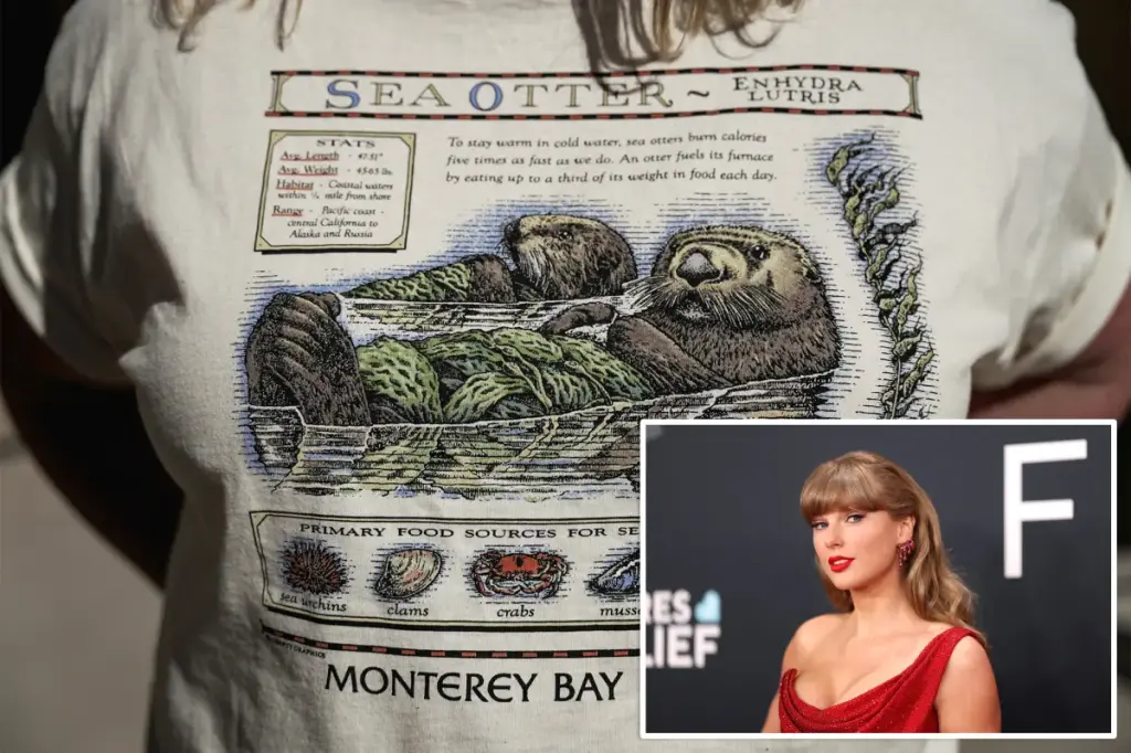 Taylor Swift's otter t-shirt in 'The Life of a Showgirl' movie inspires more than $2.3 million in fan contributions to a California aquarium
