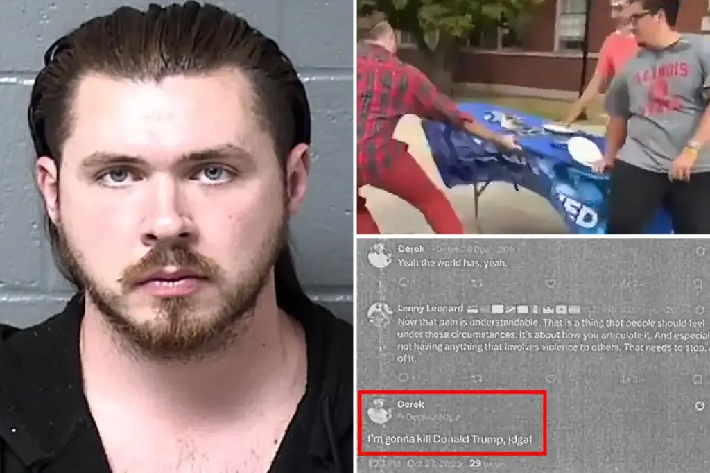 Teaching assistant dismissed for losing control at a Turning Point USA event arrested for reportedly threatening to kill Trump