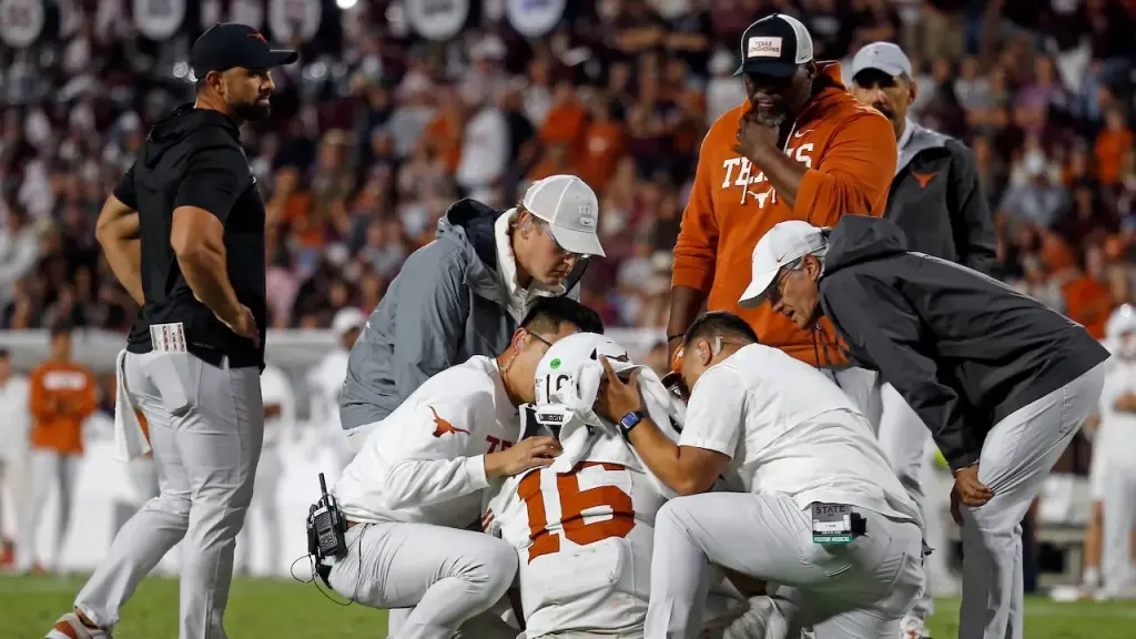 Texas QB Arch Manning injured in Longhorns' overtime victory over Mississippi State