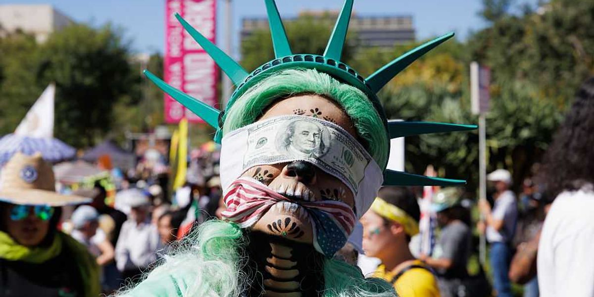 The left's masquerade: Showing off values as a form of art