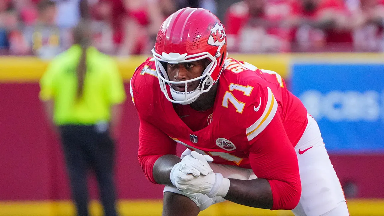 The reason for Chiefs rookie Josh Simmons' absence remains unclear.
