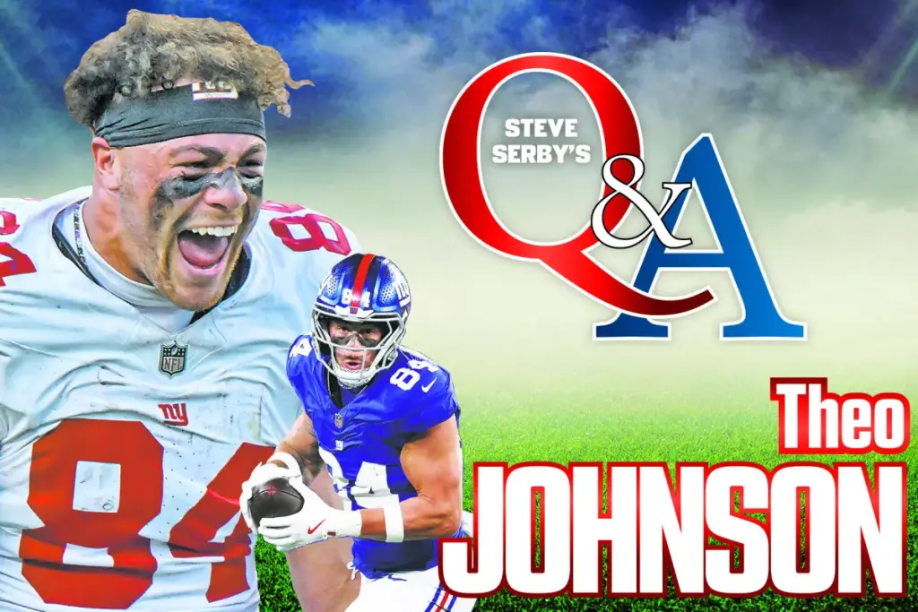 Theo Johnson discusses the Giants' tough style of play with Jaxson Dart