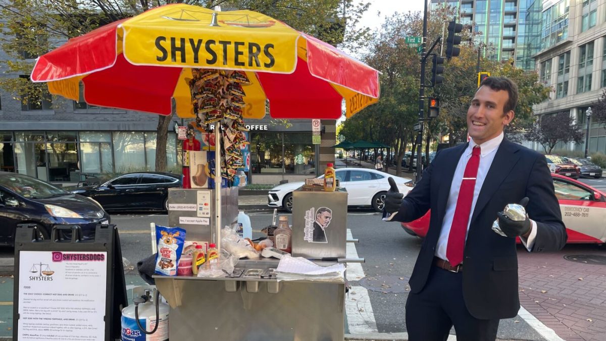 This laid-off IRS lawyer is fulfilling his dream of becoming a hot dog vendor.