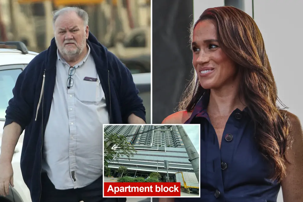 Thomas Markle Sr rejects allegations that he is 'stuck' in a Philippine apartment following the earthquake.