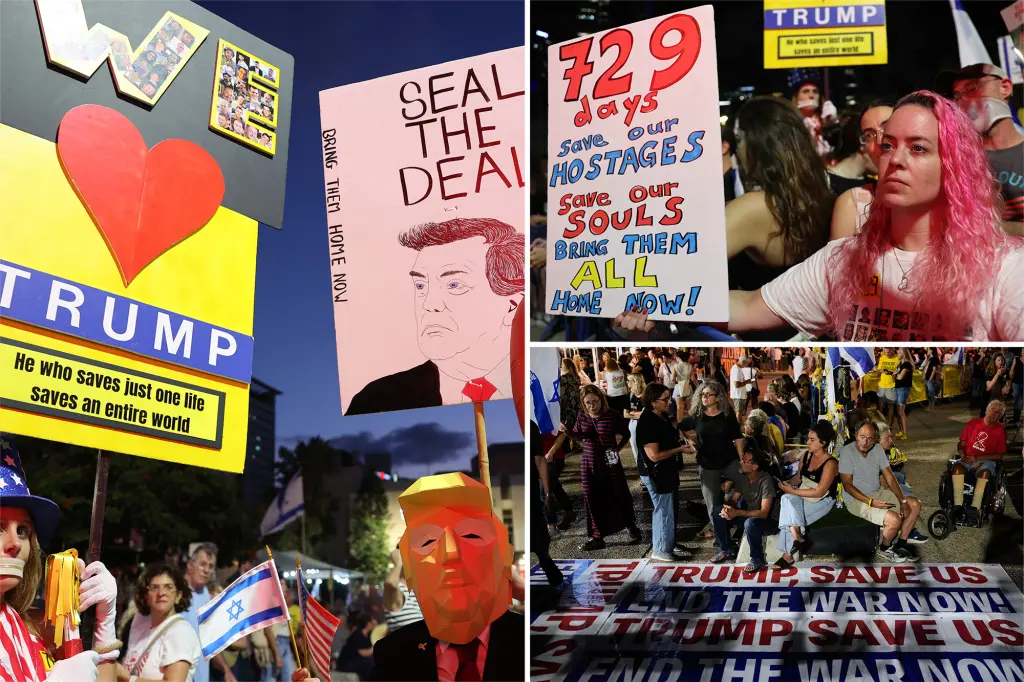 Thousands of Israelis fill the streets of Tel Aviv, urging Netanyahu to finalize the hostage release agreement.