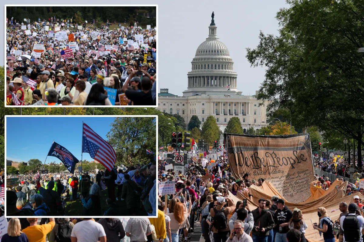 Thousands take to the streets for 'No Kings' protests in NYC, Chicago, and Washington DC