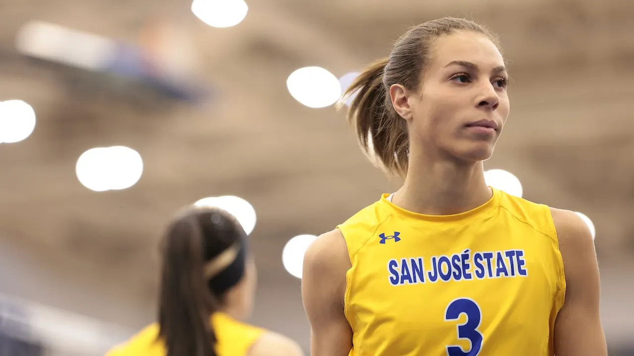 Transgender SJSU volleyball player Blaire Fleming addresses her previous coach