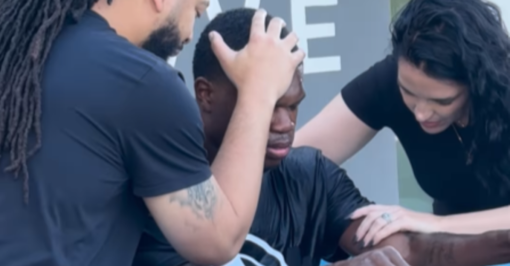 Travis Hunter, a prominent NFL player, Gets Baptized Just Before His Team's Game