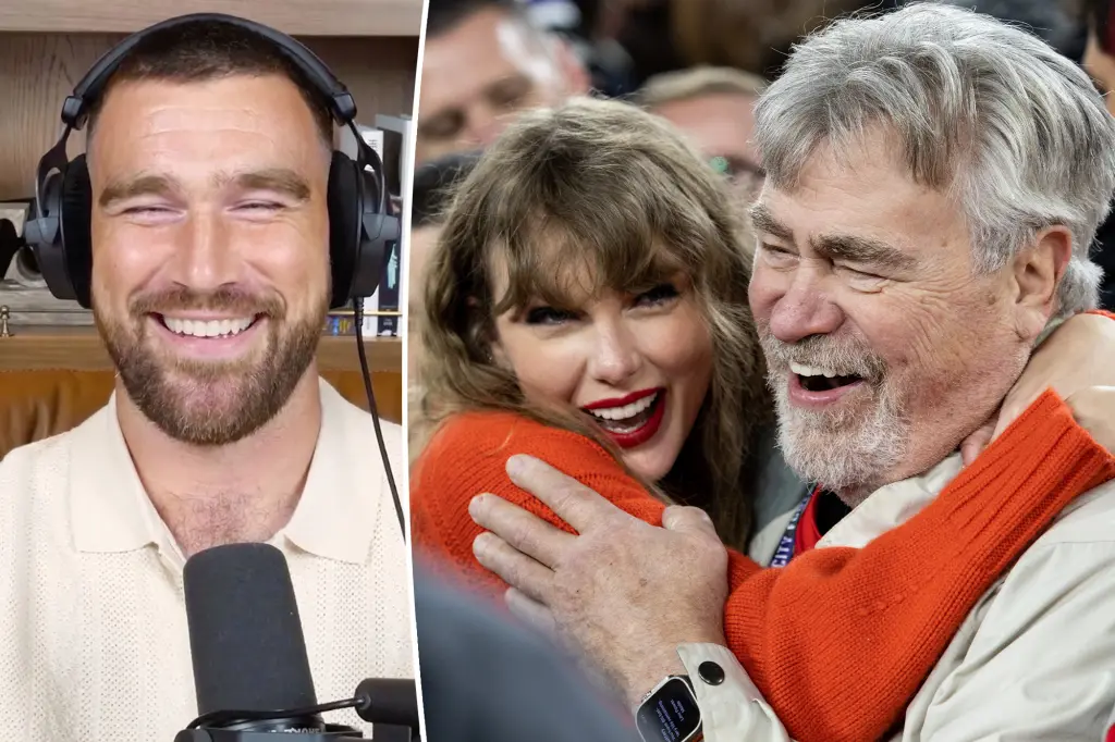 Travis Kelce shares he feels 'scared' for his dad to hear Taylor Swift's bold 'Wood' song
