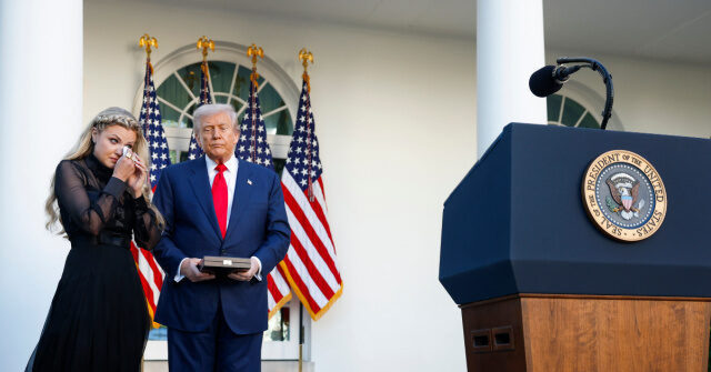 Trump Awards Charlie Kirk the Presidential Medal of Freedom in Heartfelt Rose Garden Ceremony