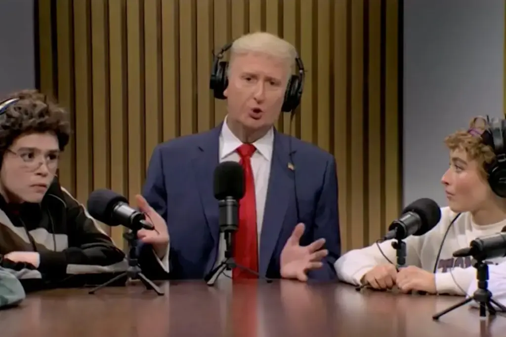 Trump Discusses George Santos, “Yes, King!” Marches and Candy in Sabrina Carpenter Episode of SNL