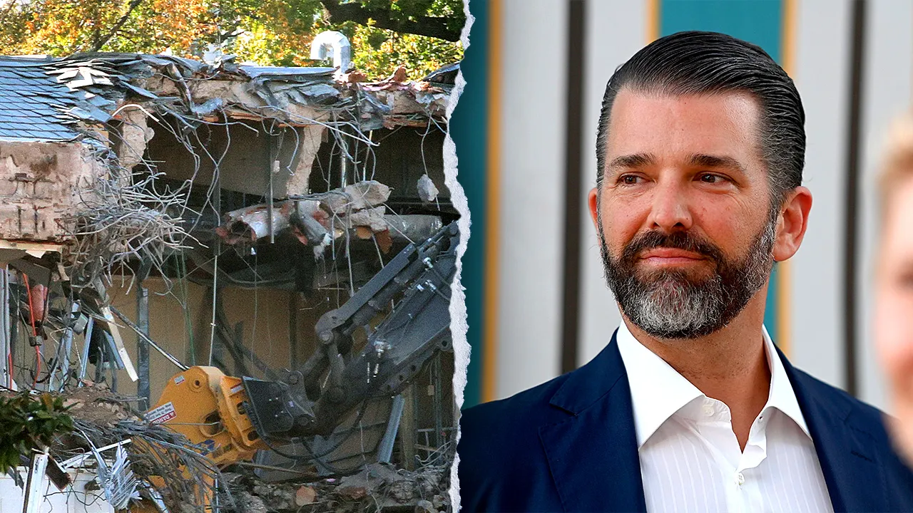 Trump Jr. supports his father's plan for the White House ballroom despite criticism.