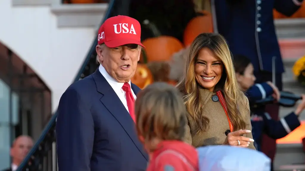Trump and Melania hold Halloween event on the South Lawn of the White House