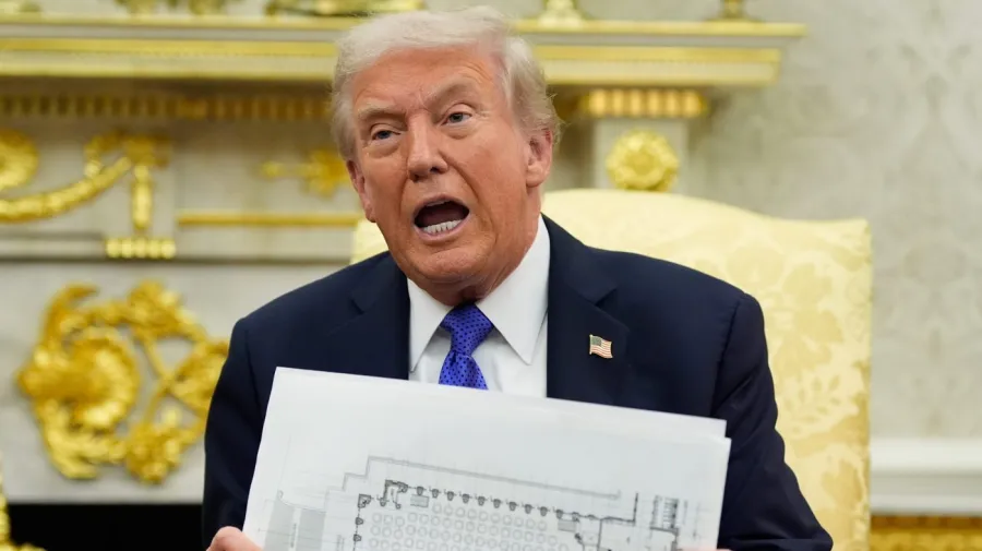Trump criticizes claims that he intends to name the White House ballroom after himself: 'False news'