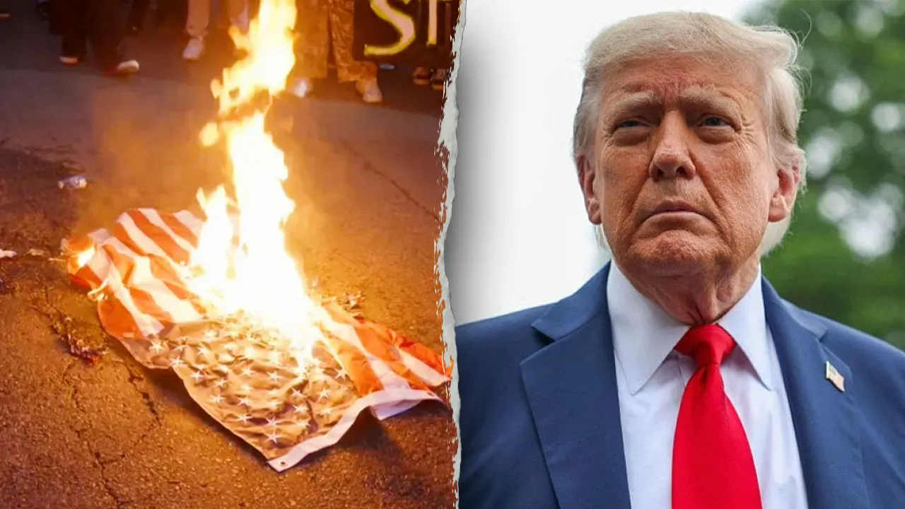 Trump directs prompt arrests for burning flags with a one-year prison sentence