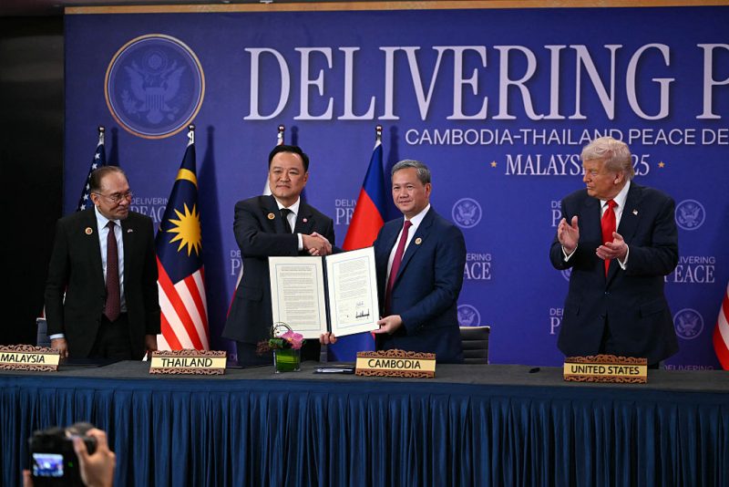 Trump finalizes trade agreements and manages peace arrangement with Southeast Asian partners