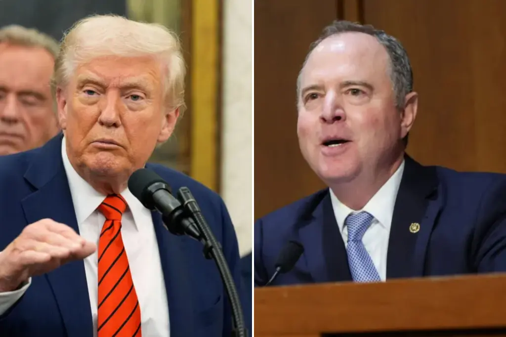 Trump indicates that Sen. Adam Schiff might be the next to face legal issues