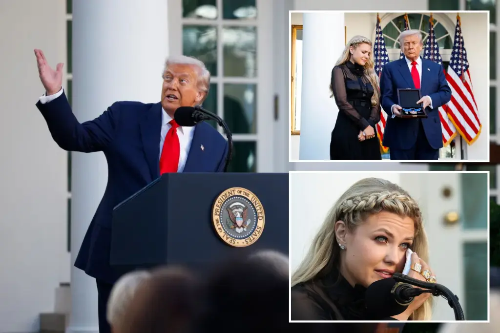 Trump recognizes the late Charlie Kirk with the Medal of Freedom as his widow Erika shares details of his probable presidential run.