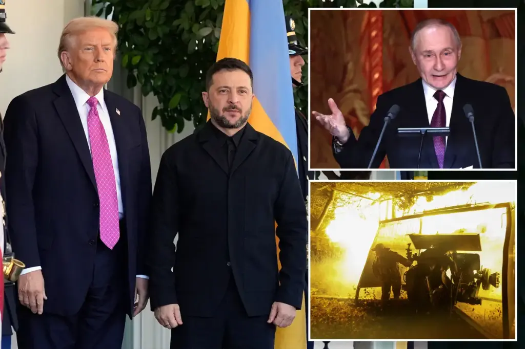 Trump rejects claims of asking Zelensky to give up the whole Donbas area, but supports a halt to the existing front lines.