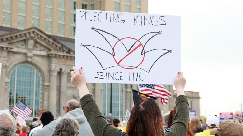 Trump rejects 'king' label during nationwide 'No Kings' democracy demonstrations