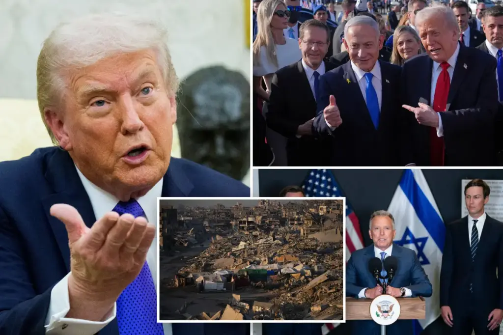 Trump states he will visit Gaza and emphasizes that respect for the president is the key element in achieving peace.