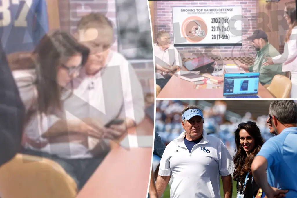 Uncomfortable behind-the-scenes NFL video of Jordon Hudson and Bill Belichick revealed