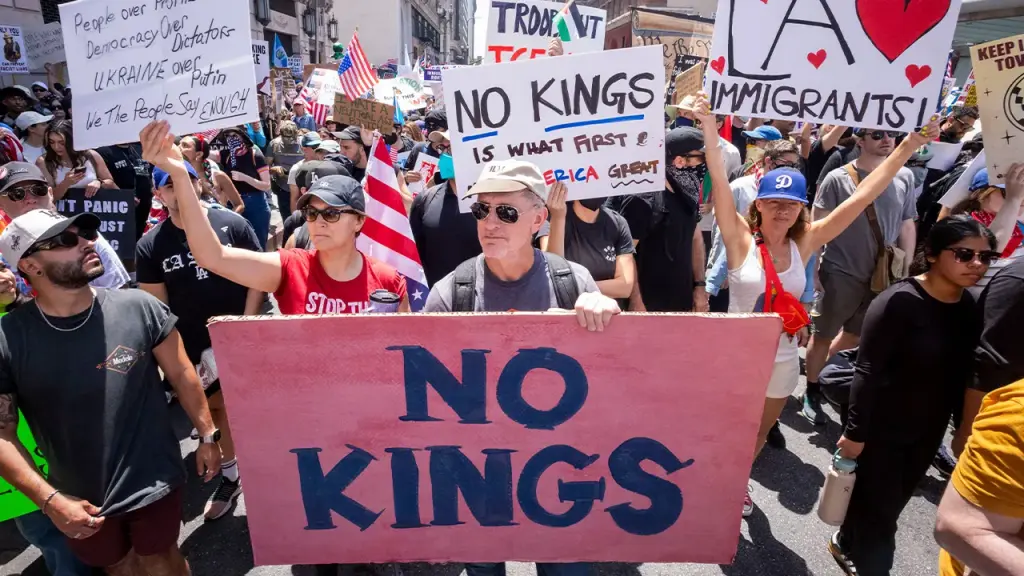 Understanding the 'No Kings' Chant: Wealthy Individuals, Unions, and Political Drama