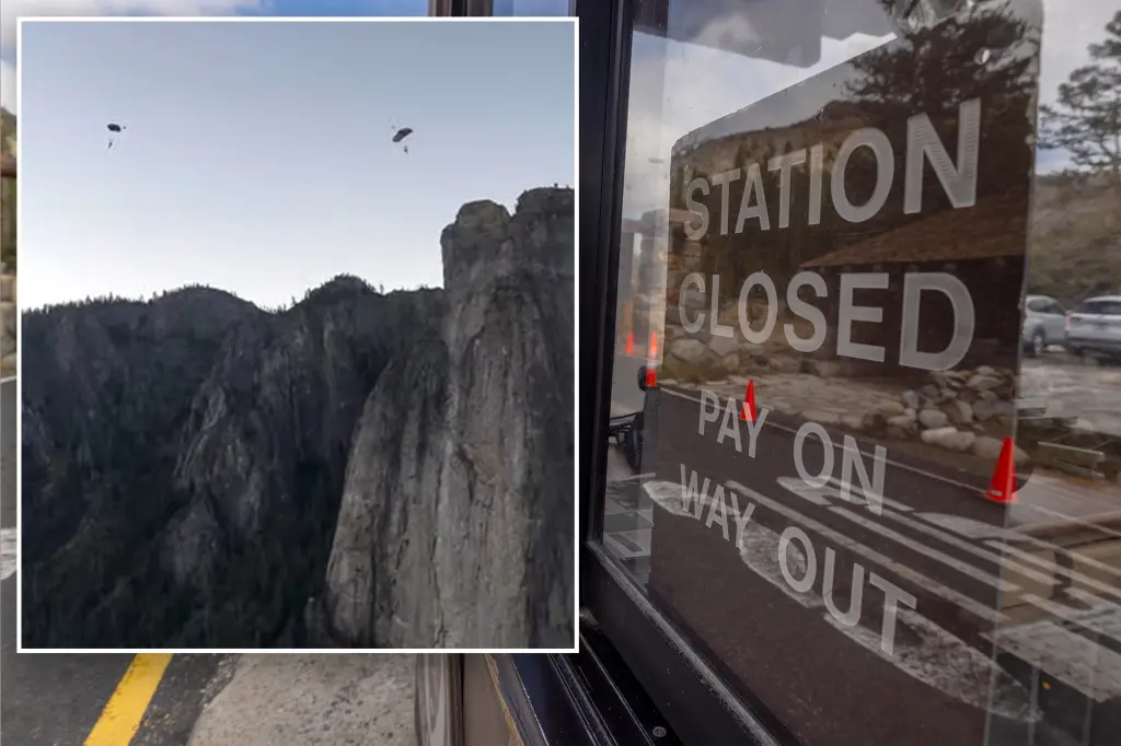 Uninvited visitors and base jumpers occupy Yosemite during government shutdown