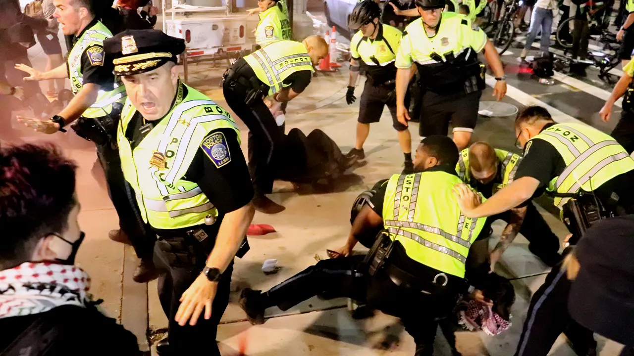 Union leader describes police encountering a difficult situation at pro-Palestinian protest.