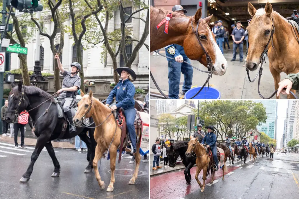 Veterans ride through Manhattan on horseback to raise awareness about suicide during the 8th annual Trail to Zero event