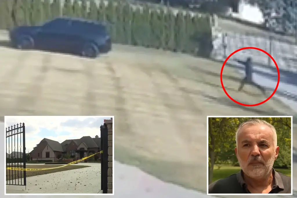 Video captures attacker surprising businessman outside his home