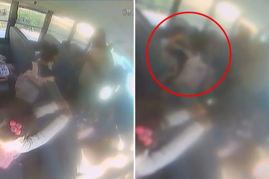 Video shows father instructing his 6-year-old daughter to confront another girl on a school bus