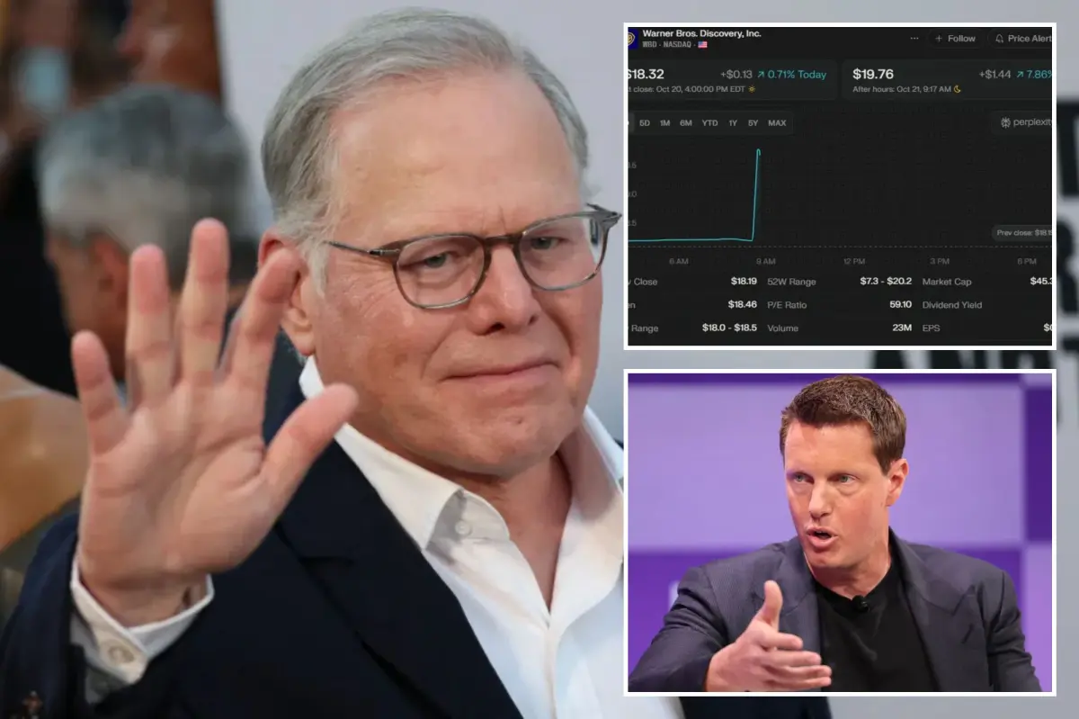 Warner Bros. Discovery offers itself for sale, shares rise 8%