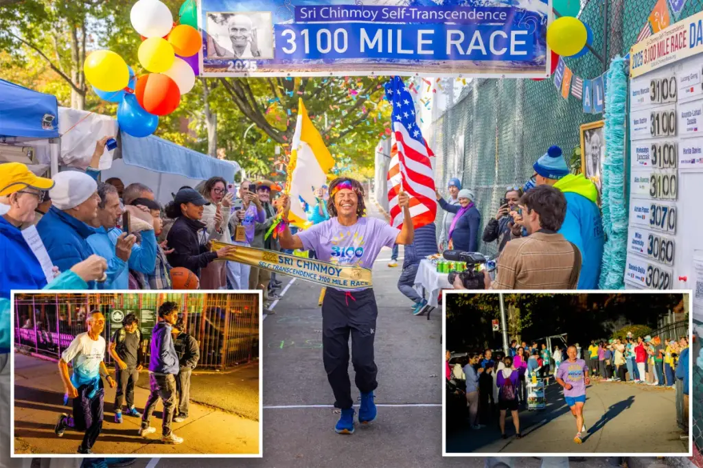 World's longest 3,100 mile marathon for 'Self Transcendence' held around a small block wraps up in Queens